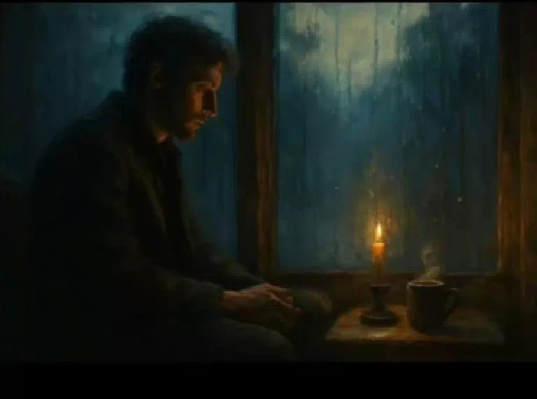 Candle in the dark